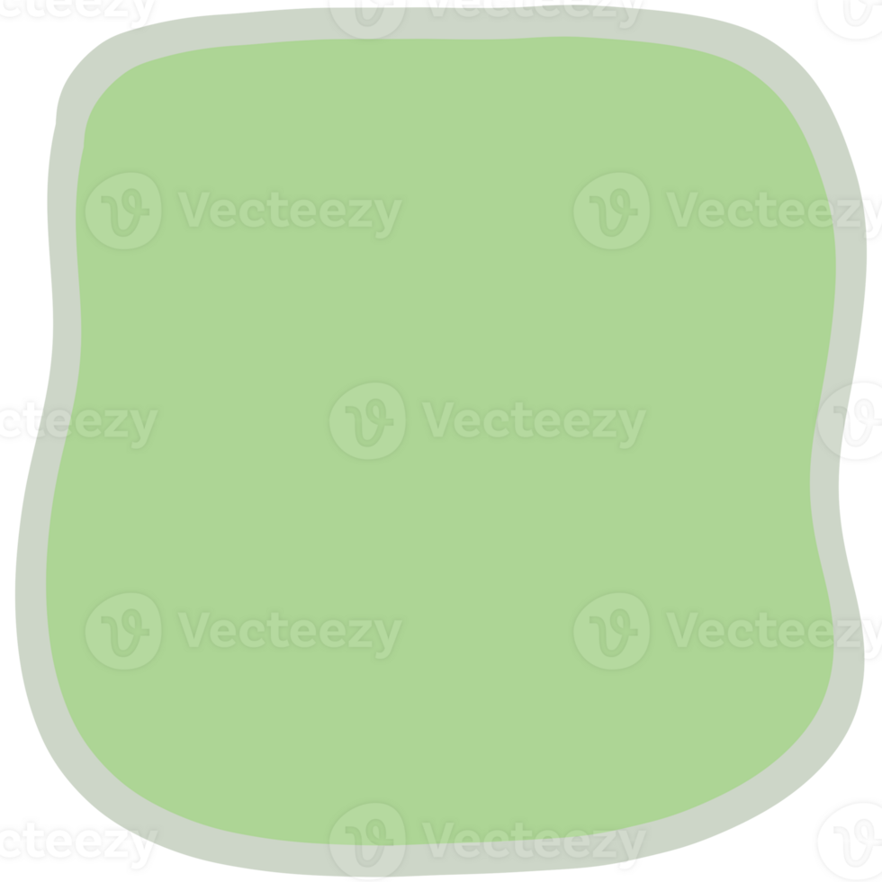 a green square with a white border png