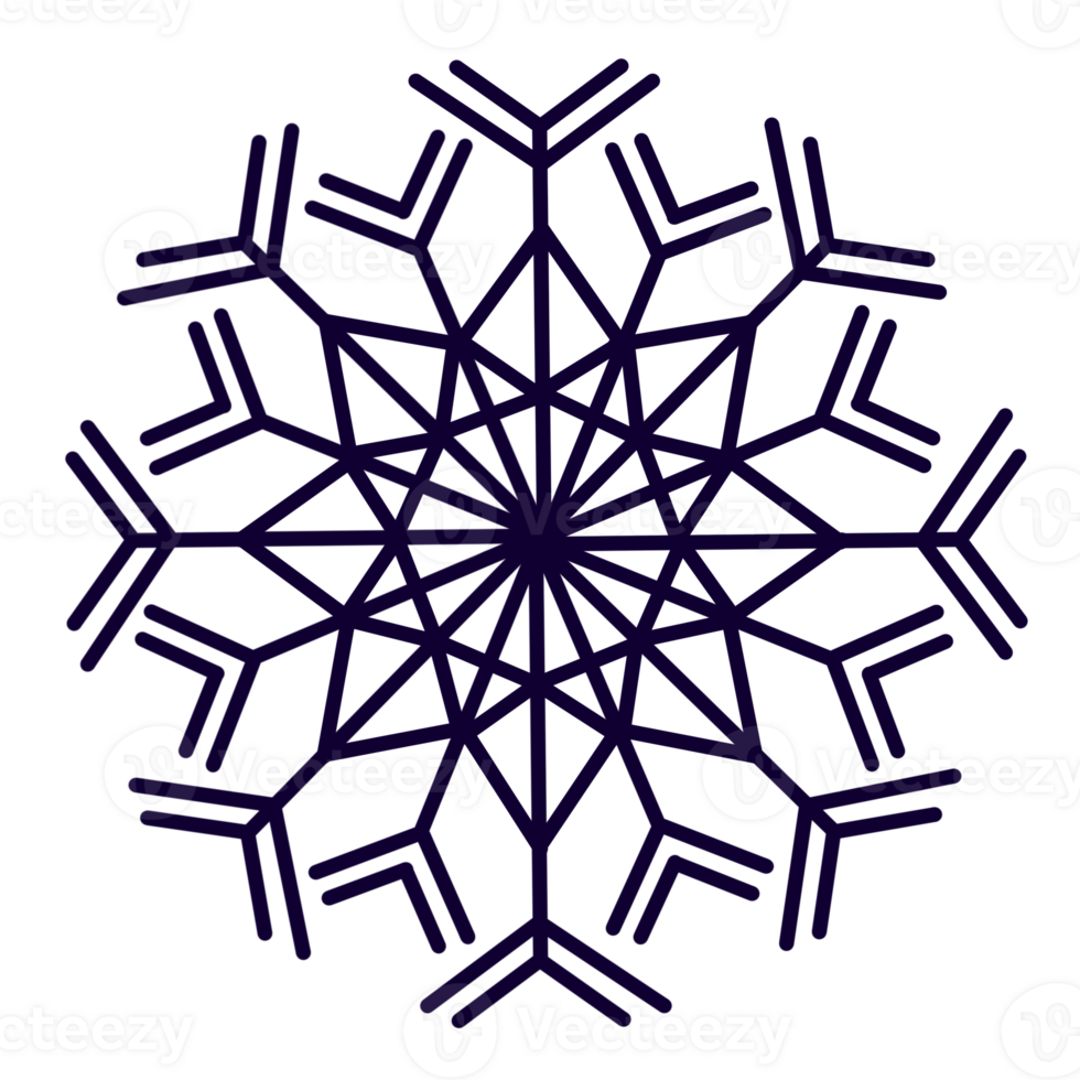 snowflake clipart -png element png