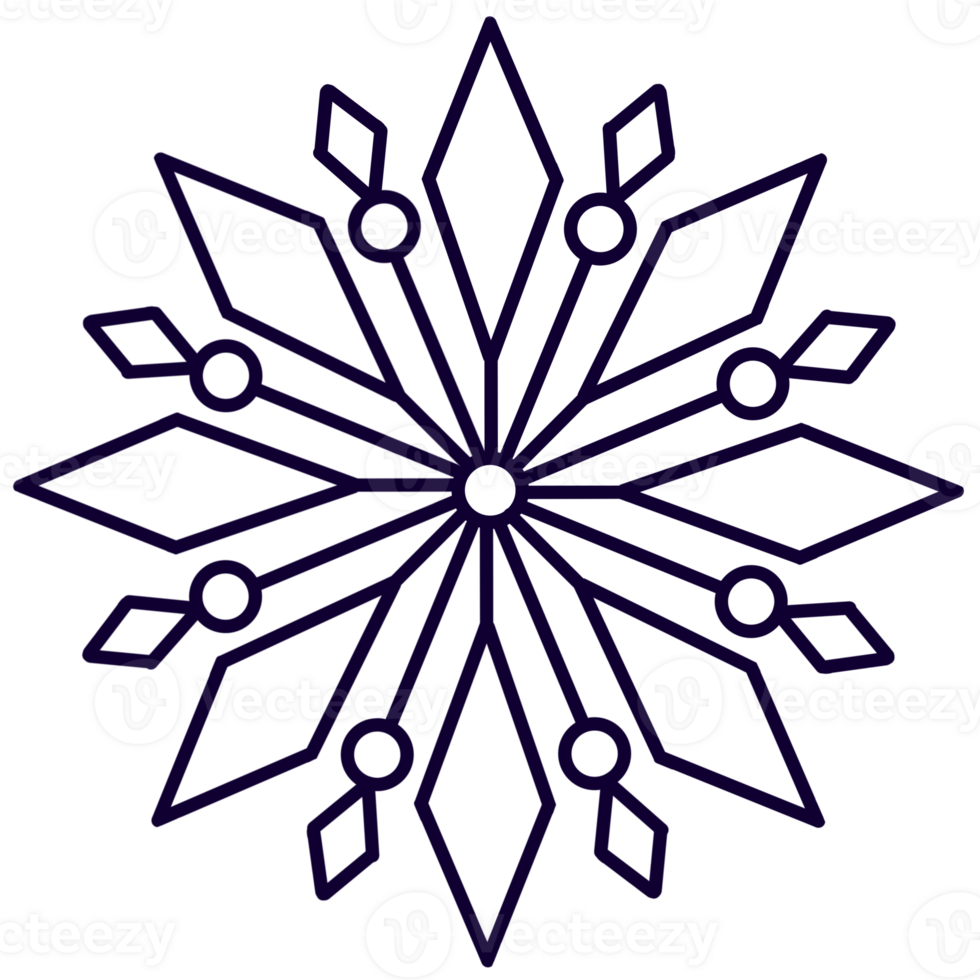 snowflake clipart -png element png