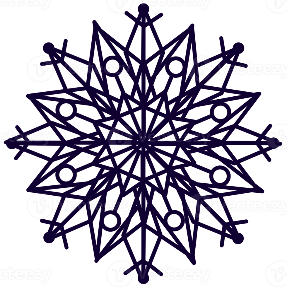 snowflake clipart -png element png