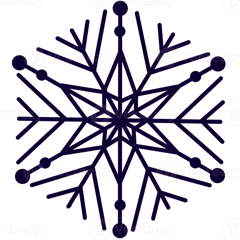 snowflake clipart -png element png