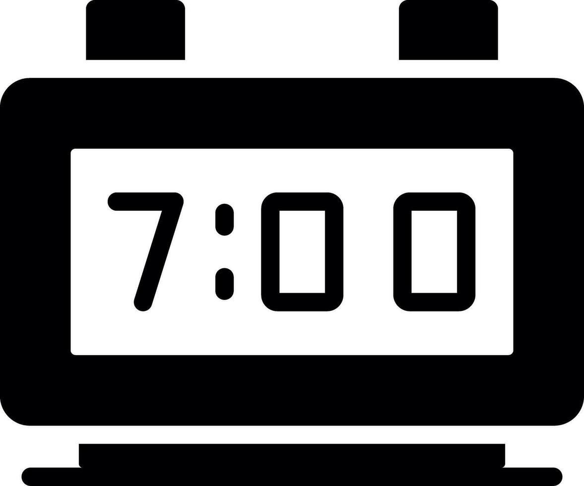 Digital Clock Creative Icon Design vector