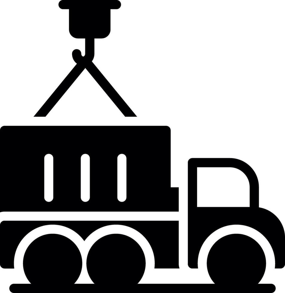 Container Truck Creative Icon Design vector