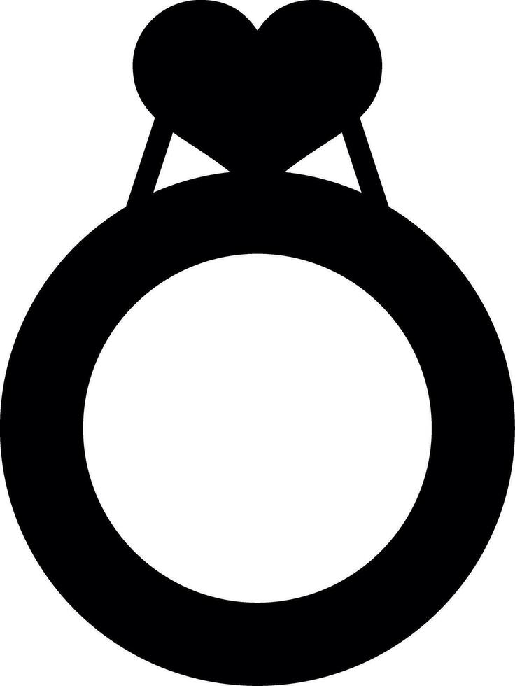 Valentines Ring Creative Icon Design vector