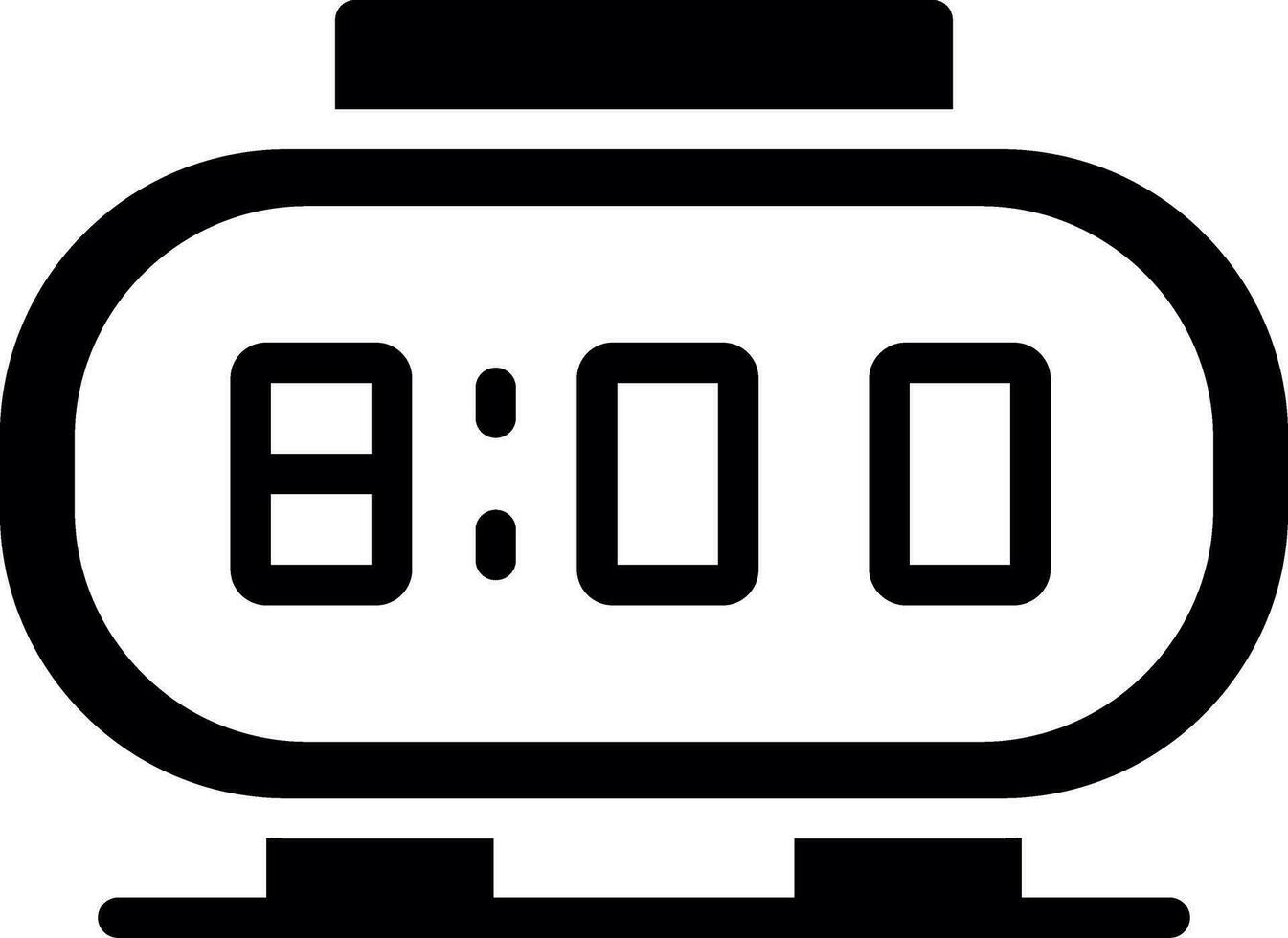 Digital Clock Creative Icon Design vector