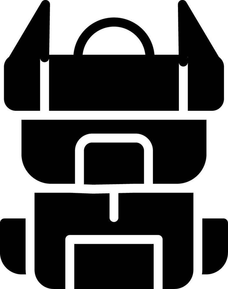 Backpack Creative Icon Design vector