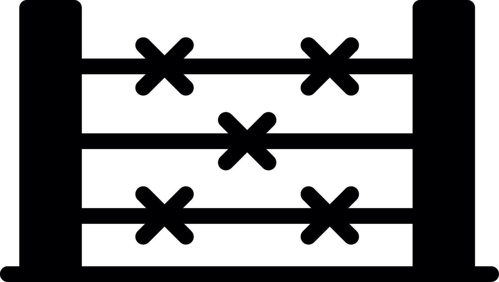 Barbed Wire Creative Icon Design vector
