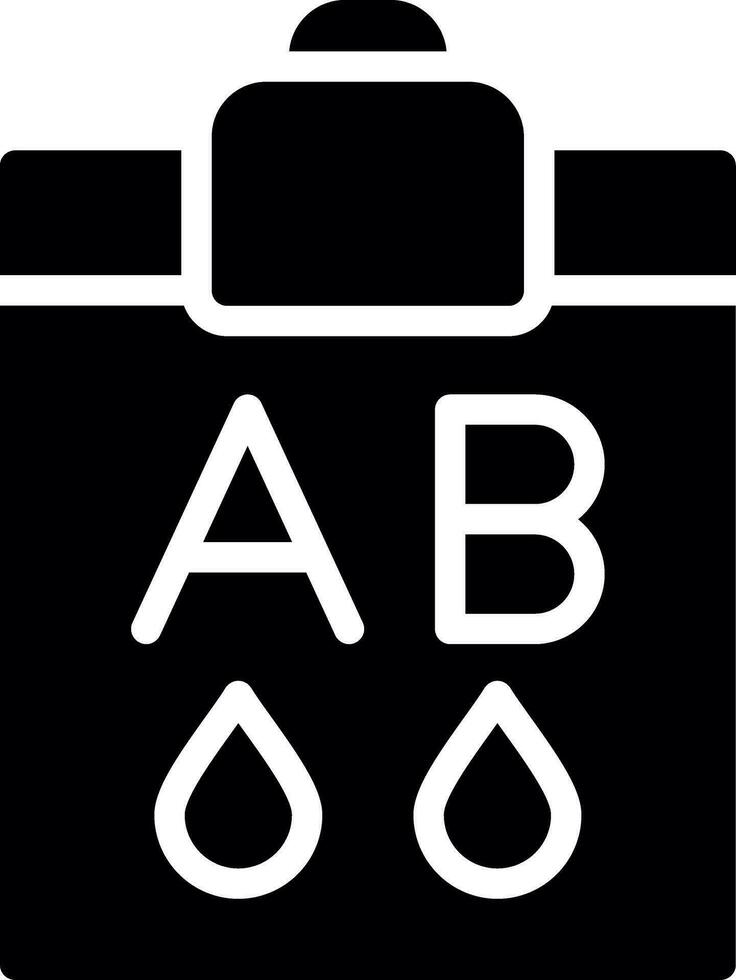 Blood Type Ab Creative Icon Design vector