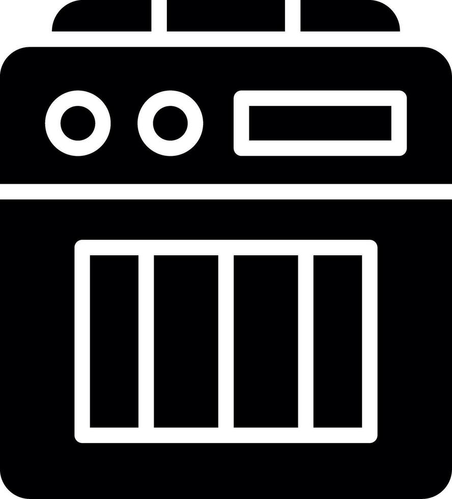 Amplifier Box Creative Icon Design vector