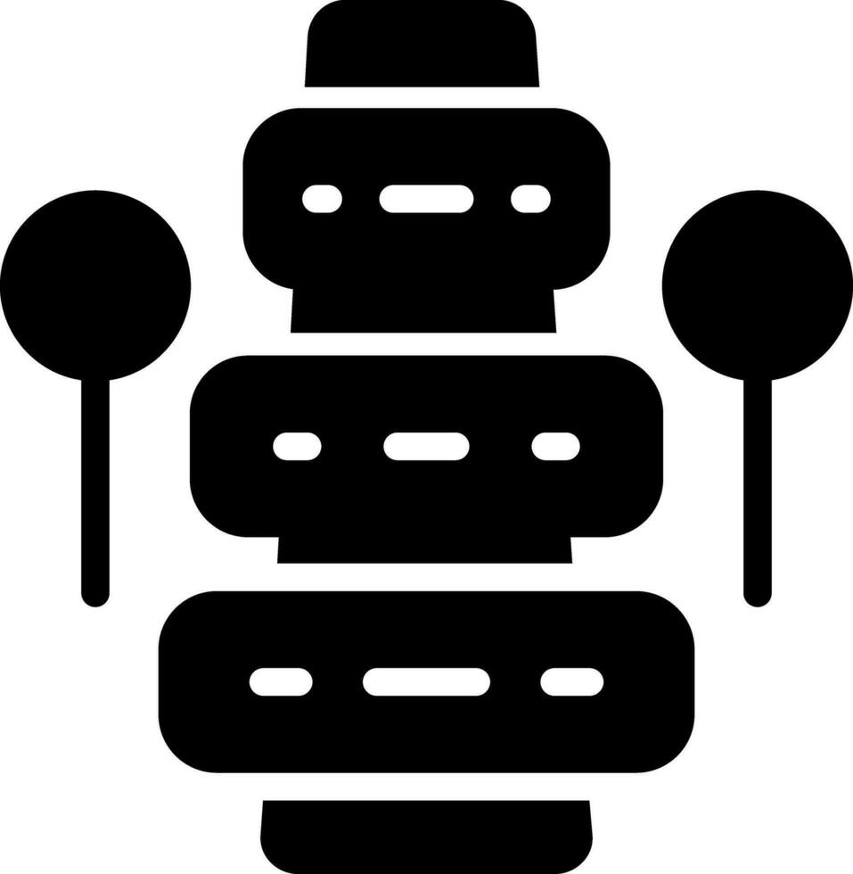 Glyph Icons Design vector