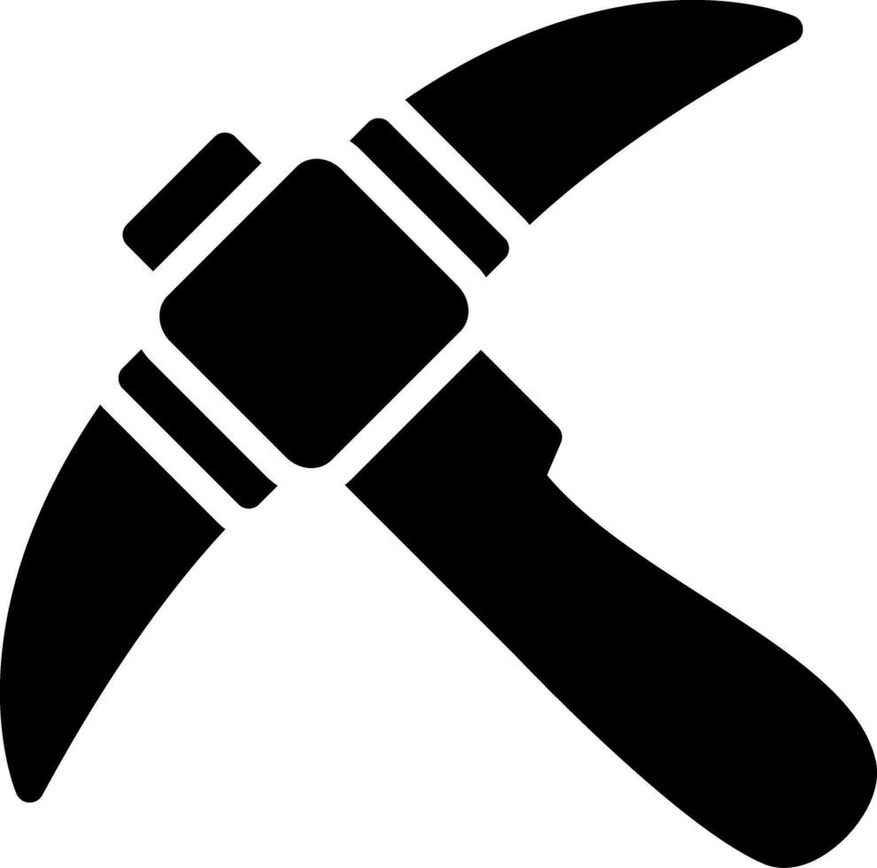 Pickaxe Creative Icon Design vector