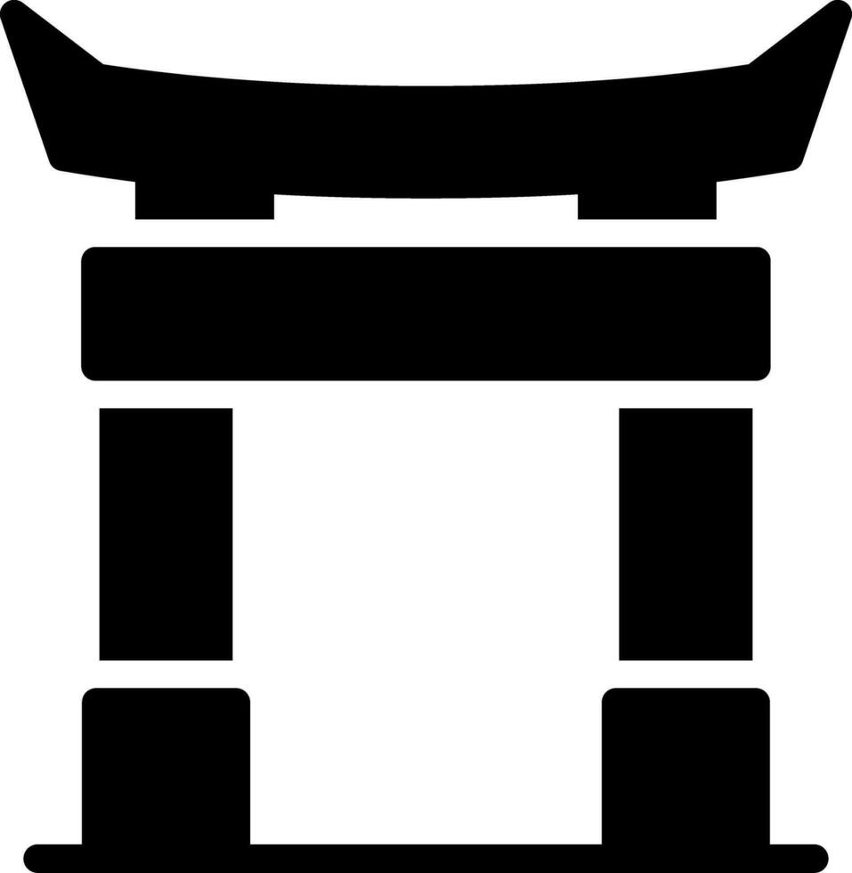 Torii Gate Creative Icon Design vector
