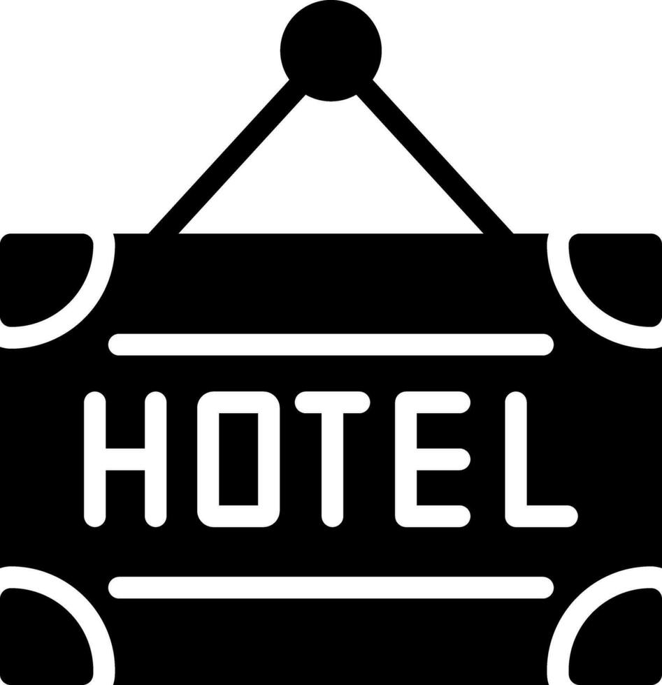 diseño de icono creativo de hotel vector