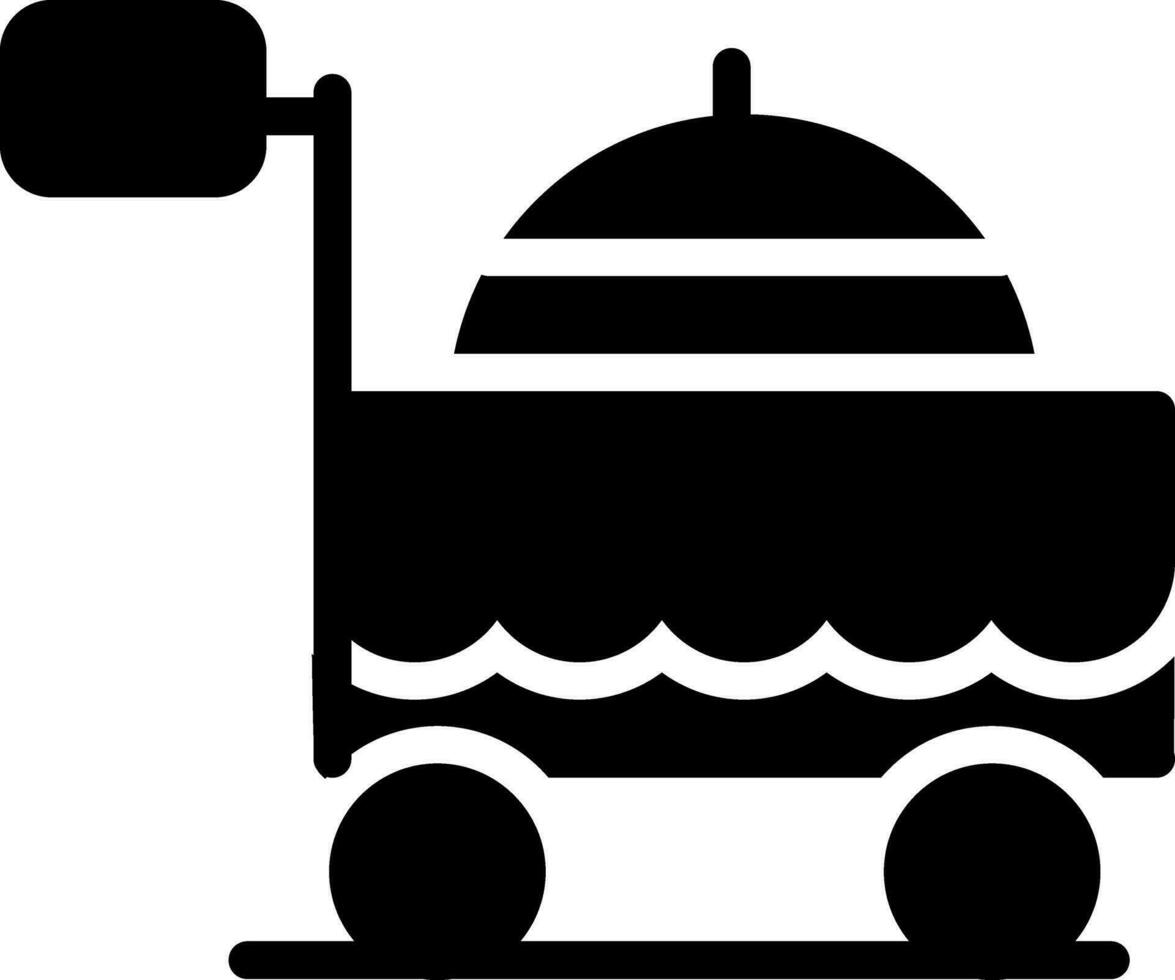 diseño de icono creativo de carrito de comida vector