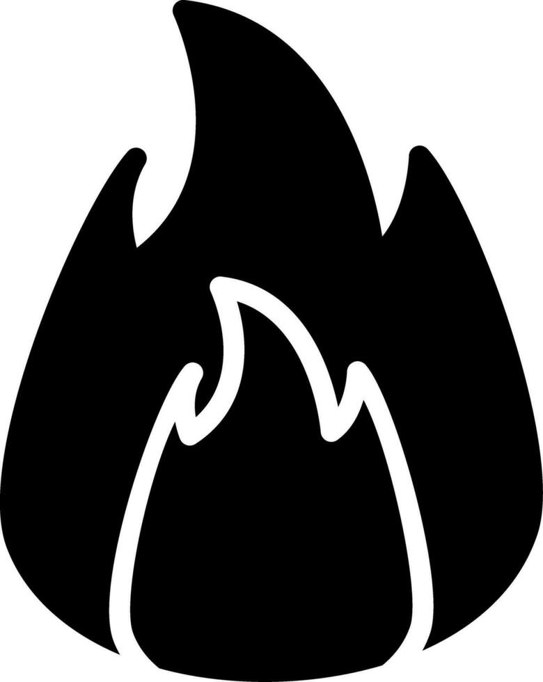 diseño de icono creativo en llamas vector