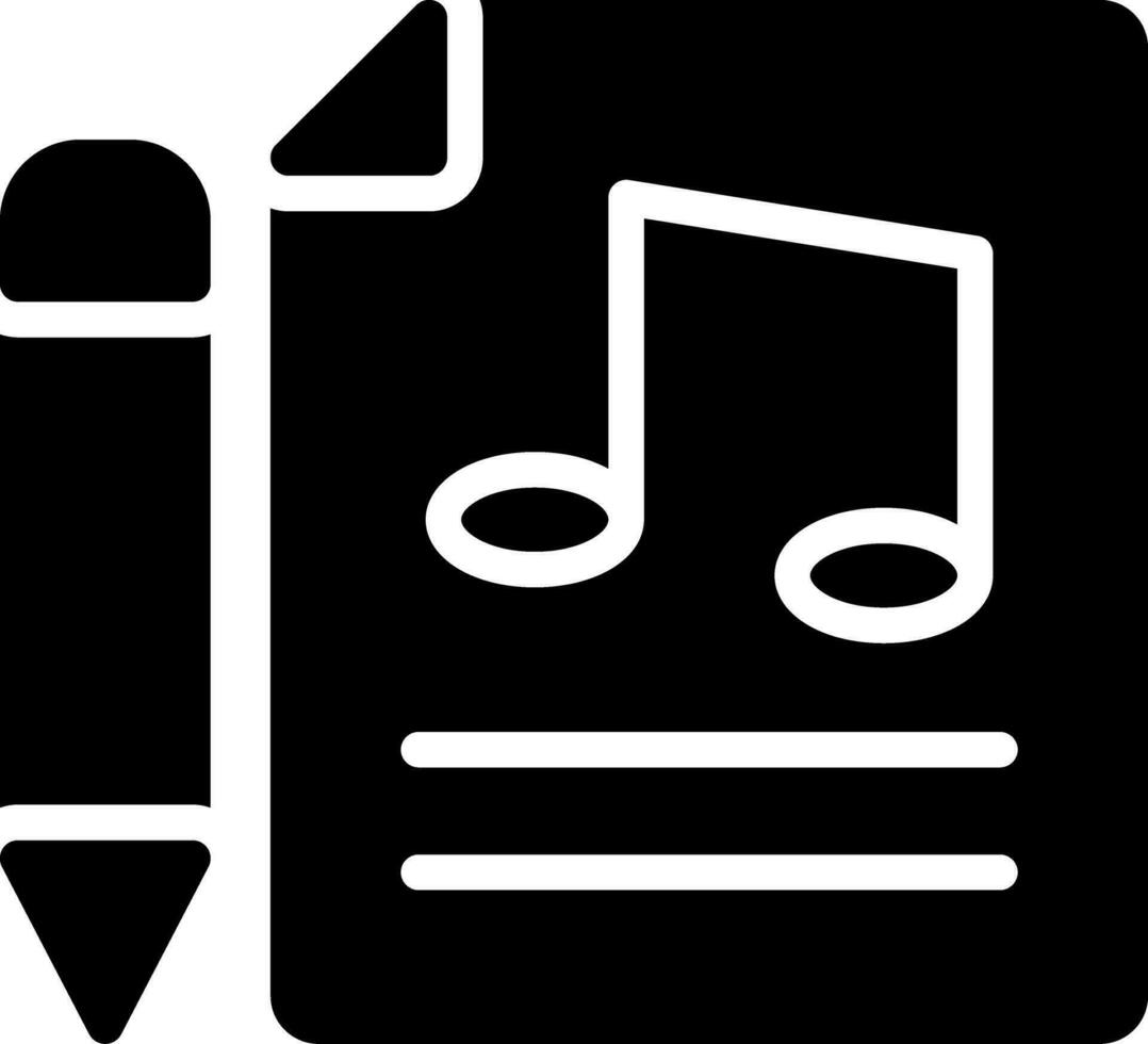 Music Score Creative Icon Design vector