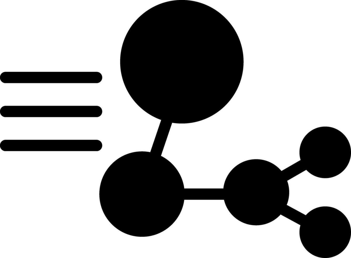 diseño de icono creativo de estructura molecular vector