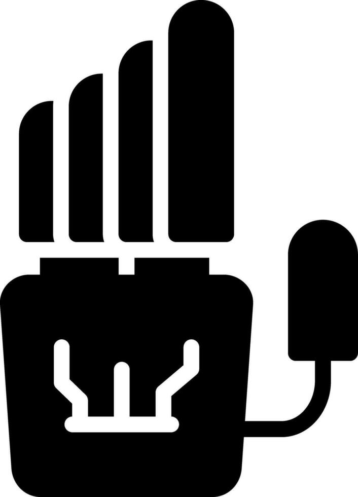 Robot Hand Creative Icon Design vector