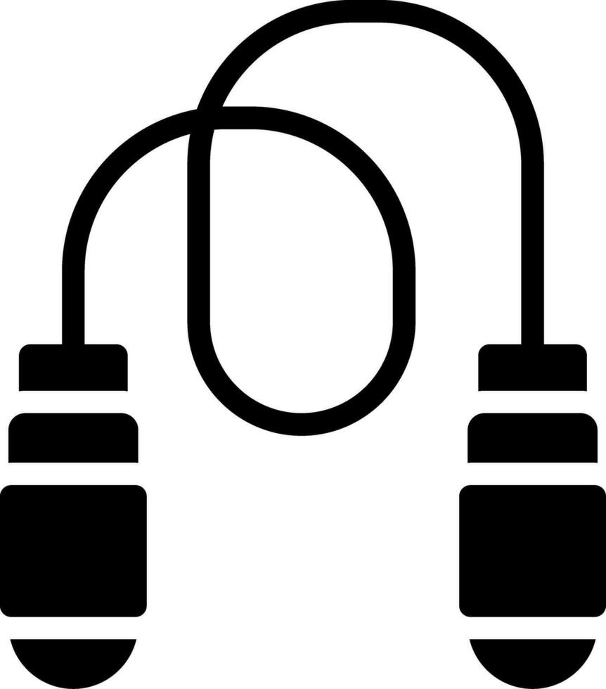 Jumping Rope Creative Icon Design vector