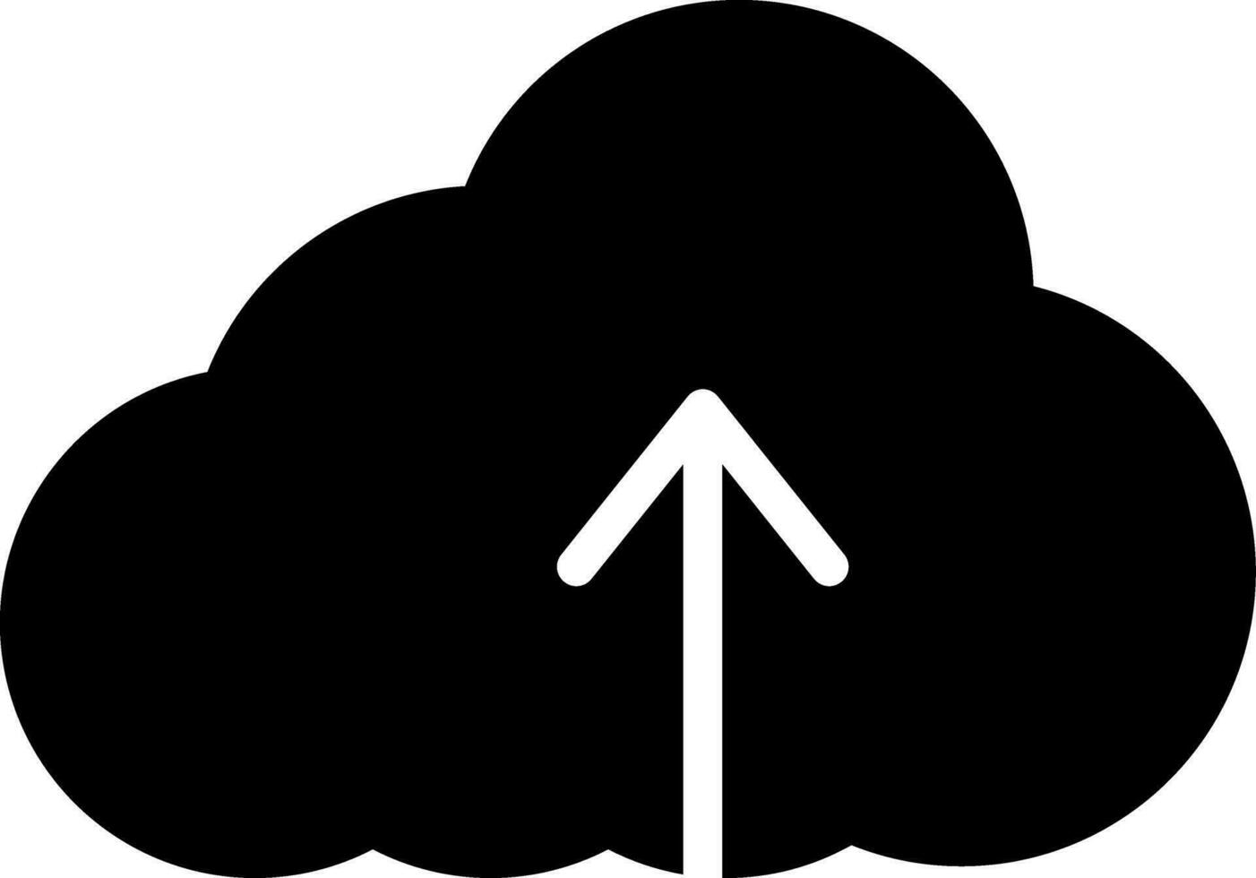 Cloud Upload Creative Icon Design vector