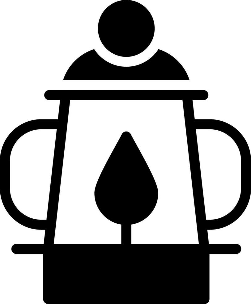 Oil Lamp Creative Icon Design vector