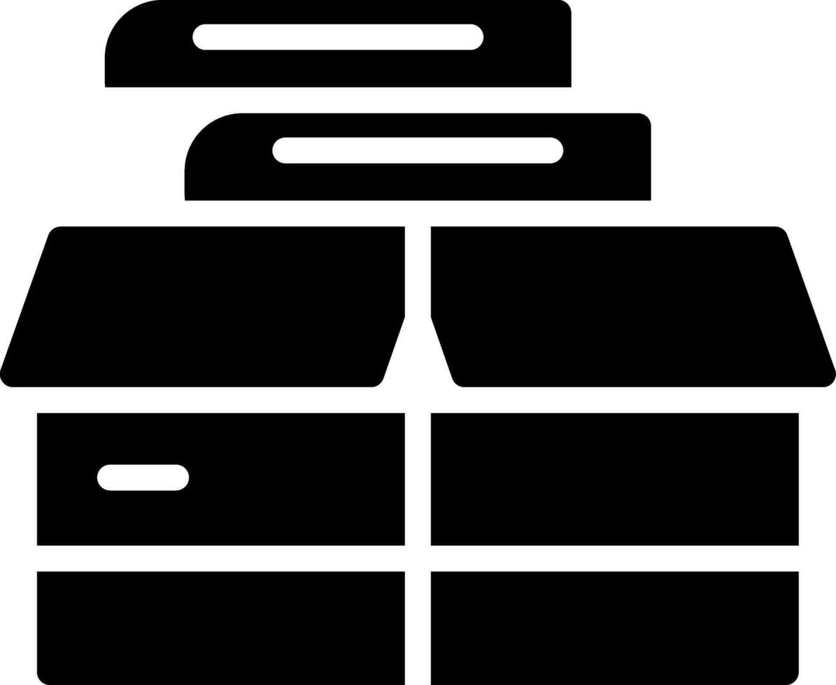 Glyph Icons Design vector