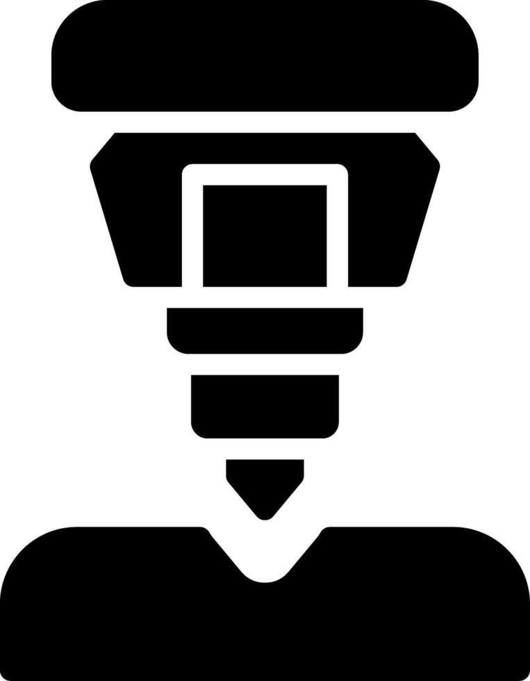 Drilling Machine Creative Icon Design vector