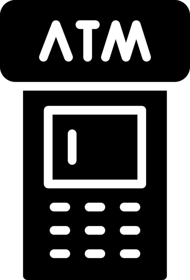 ATM Machine Creative Icon Design vector