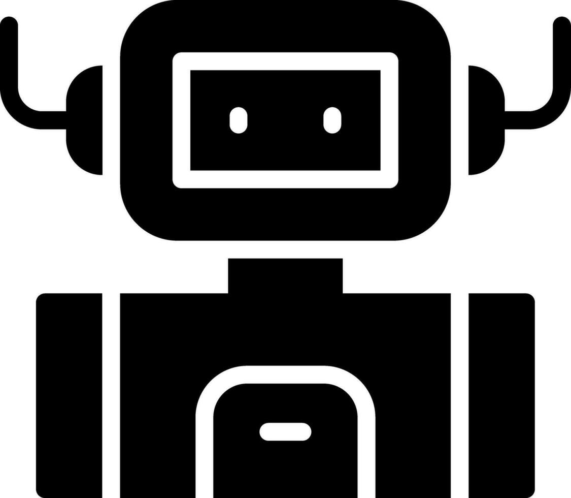 Industrial Robot Creative Icon Design vector