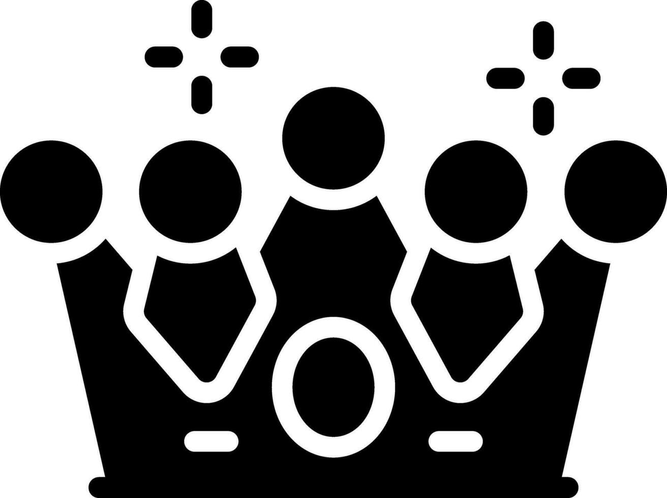 Crown Creative Icon Design vector