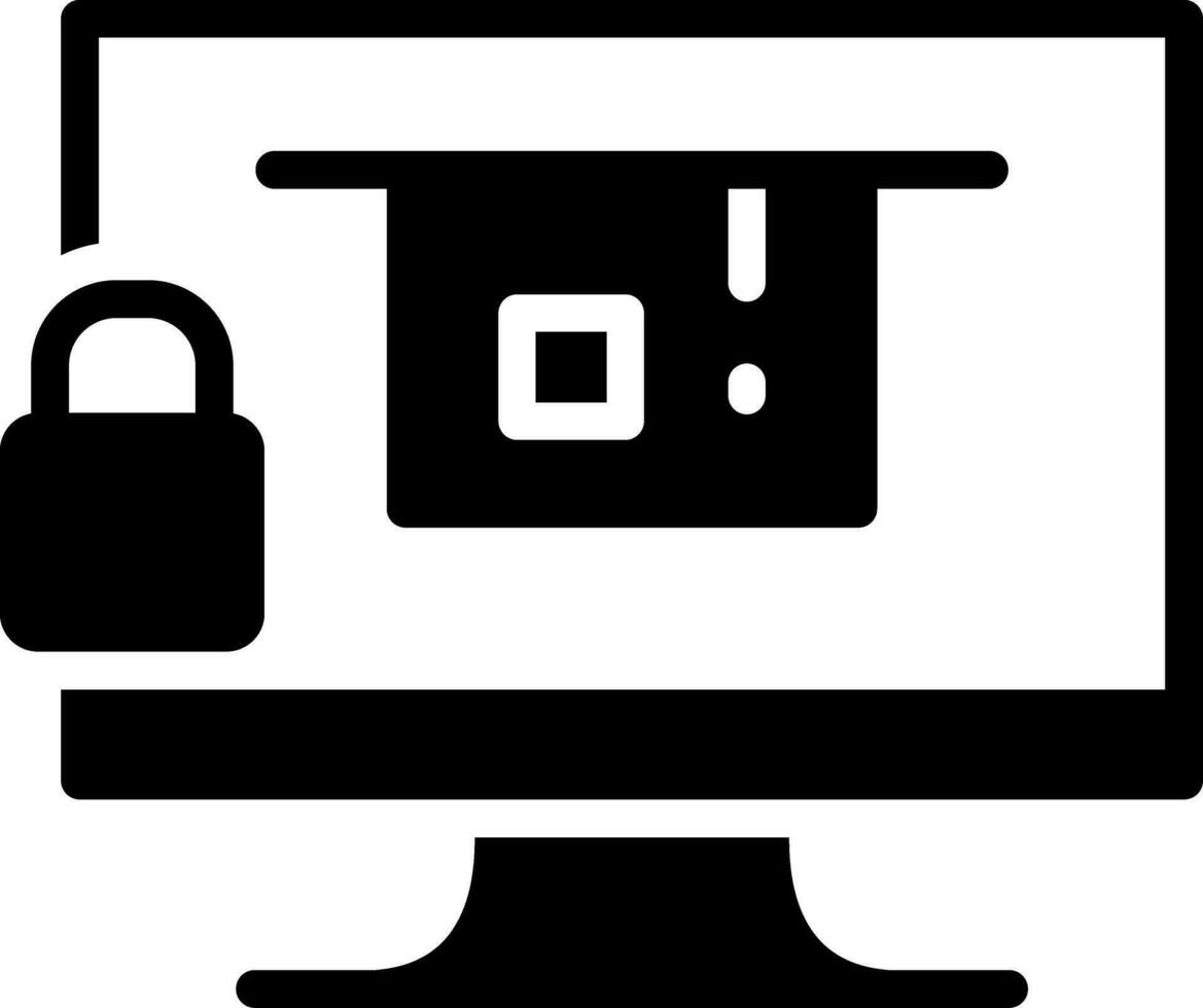 Blocked Creative Icon Design vector