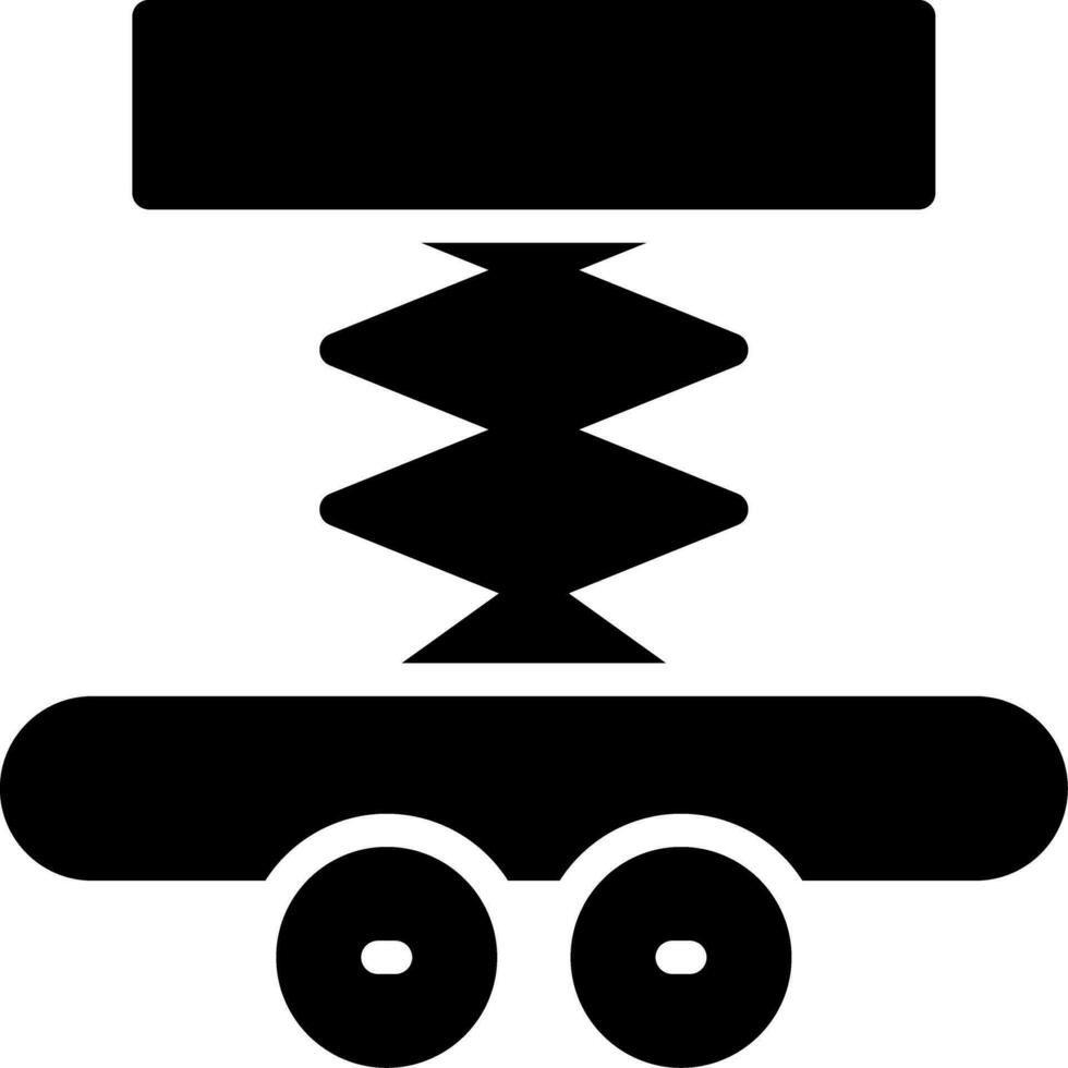Car Lifter Creative Icon Design vector