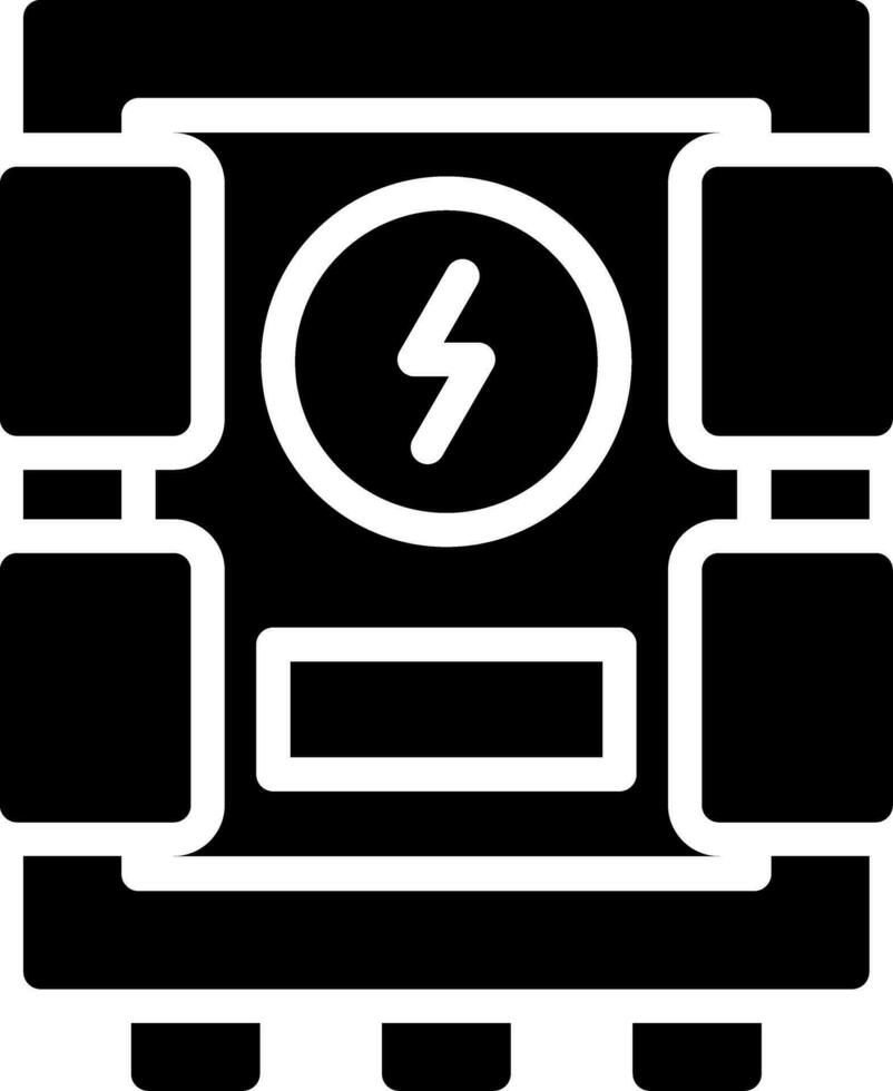 diseño de icono creativo de panel eléctrico vector