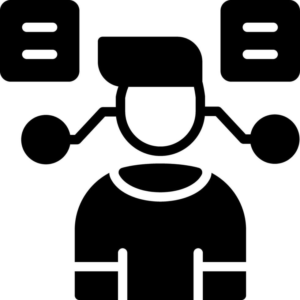 User Predictions Creative Icon Design vector