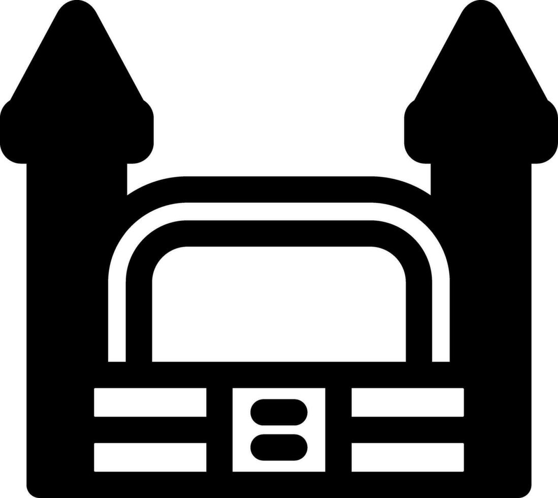 Bouncy Castle Creative Icon Design vector