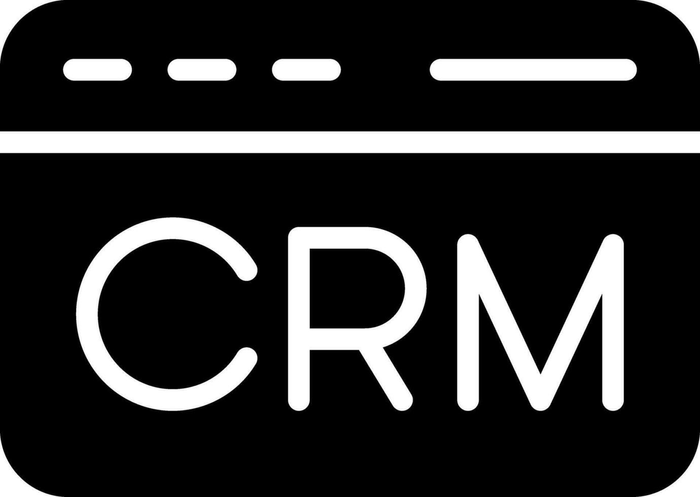 CRM Creative Icon Design vector