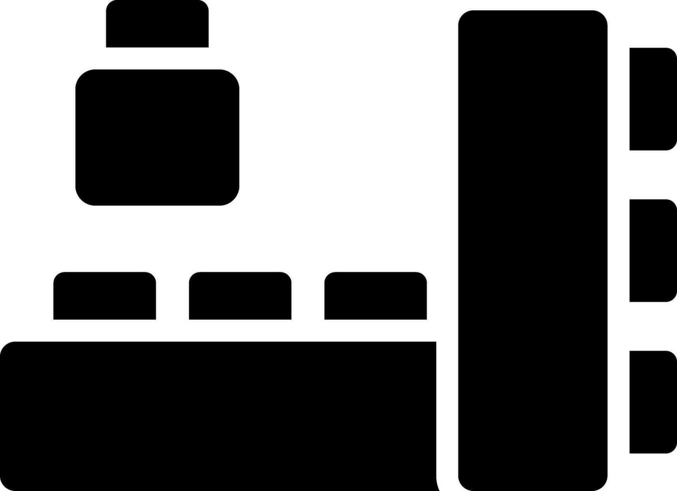 Blocks Creative Icon Design vector