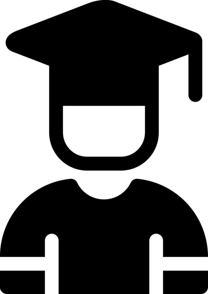 Male Graduate Creative Icon Design vector