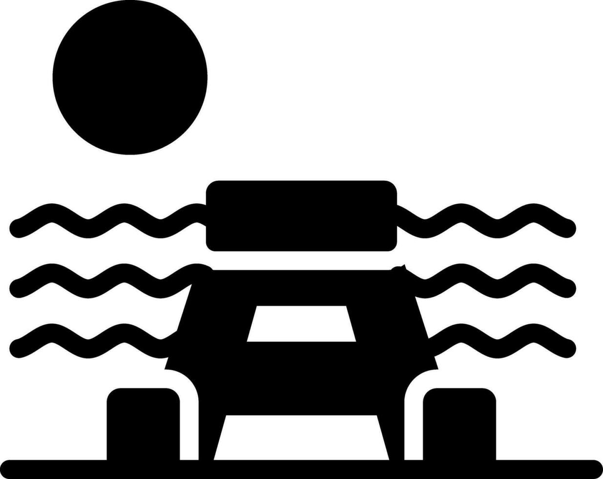 Dock Landscape Creative Icon Design vector
