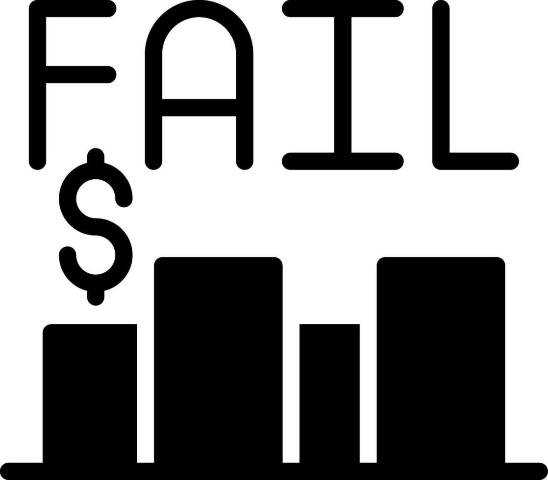 Business Fail Creative Icon Design vector