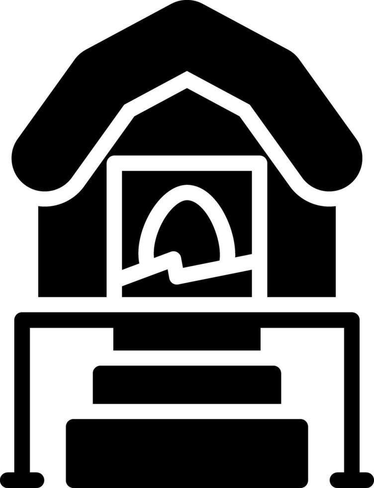Chicken Coop Creative Icon Design vector