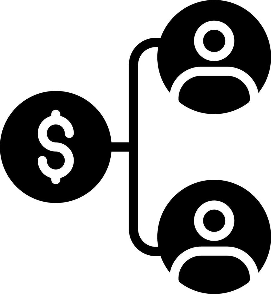 Income Distribution Creative Icon Design vector