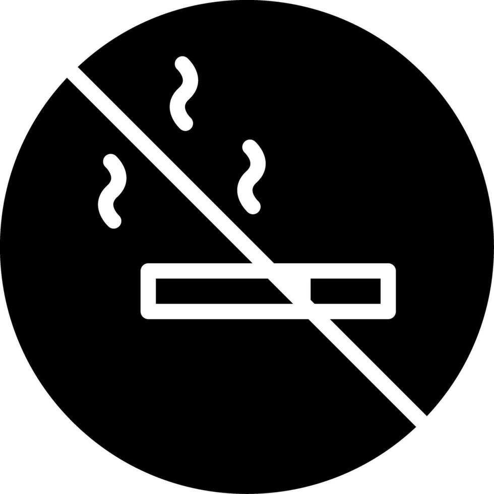 No de fumar zona creativo icono diseño vector