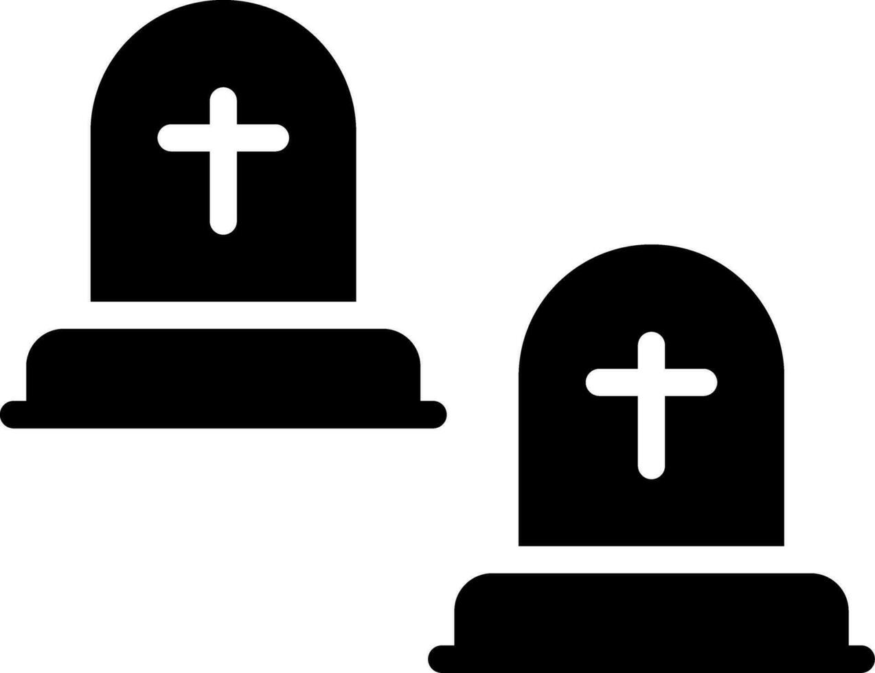 Cemetery Creative Icon Design vector