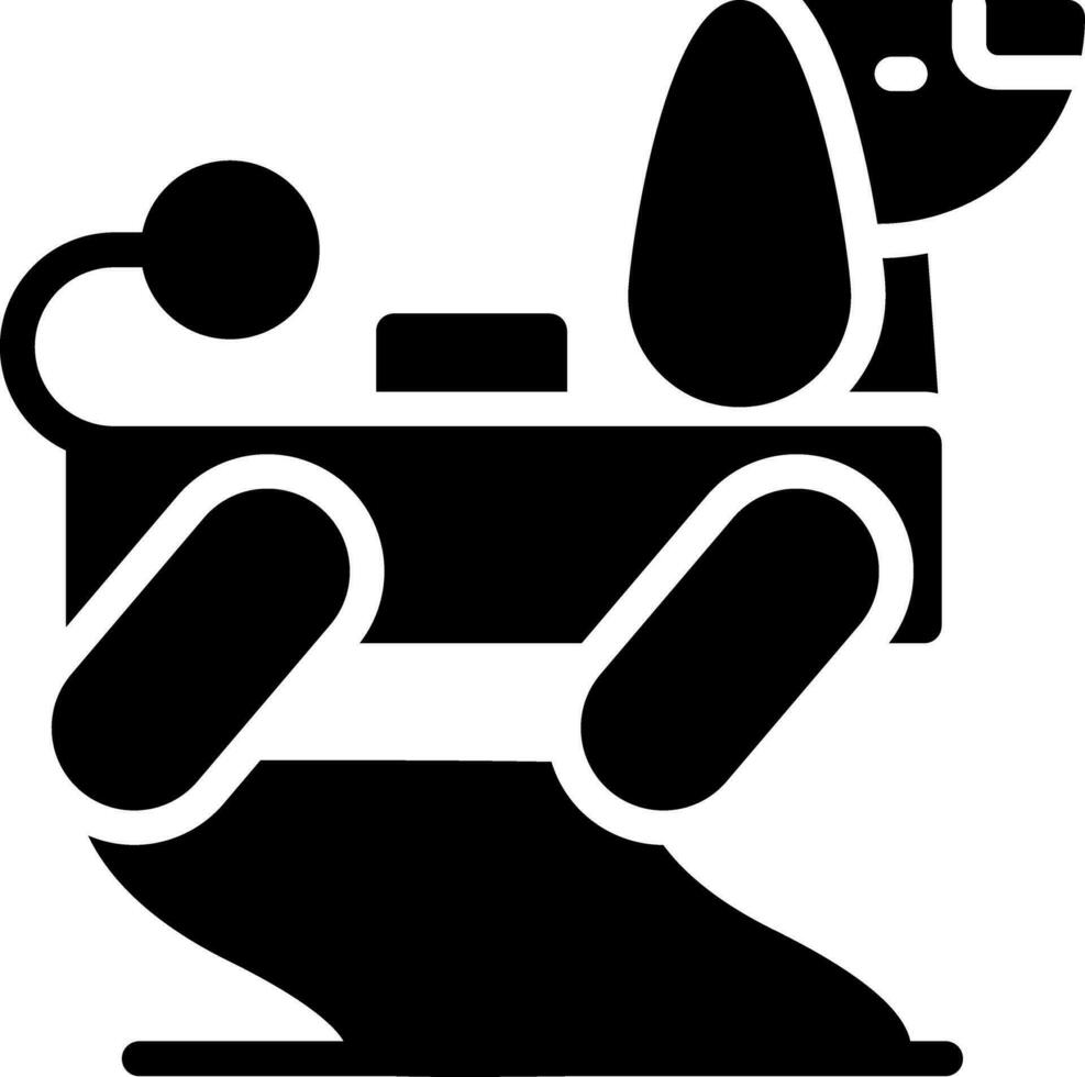 Robot Dog Creative Icon Design vector