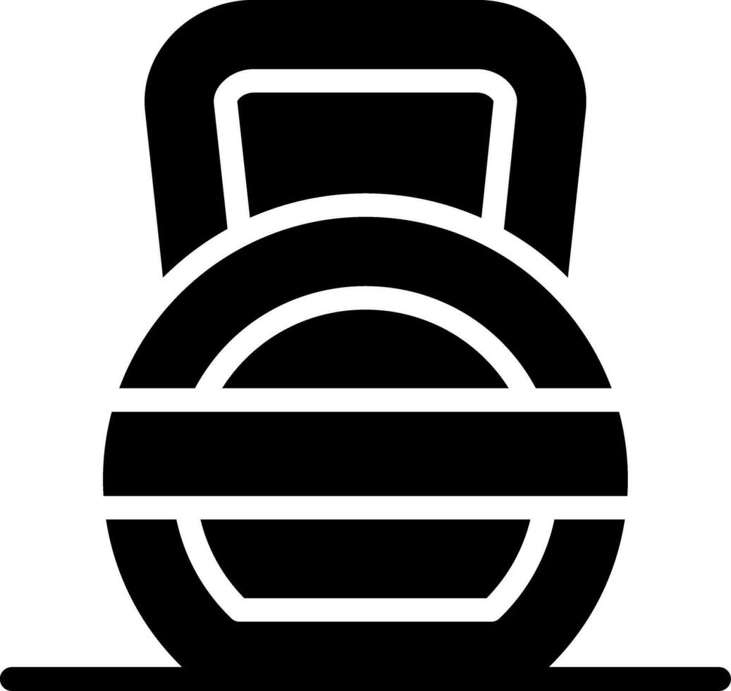 Kettlebell Creative Icon Design vector