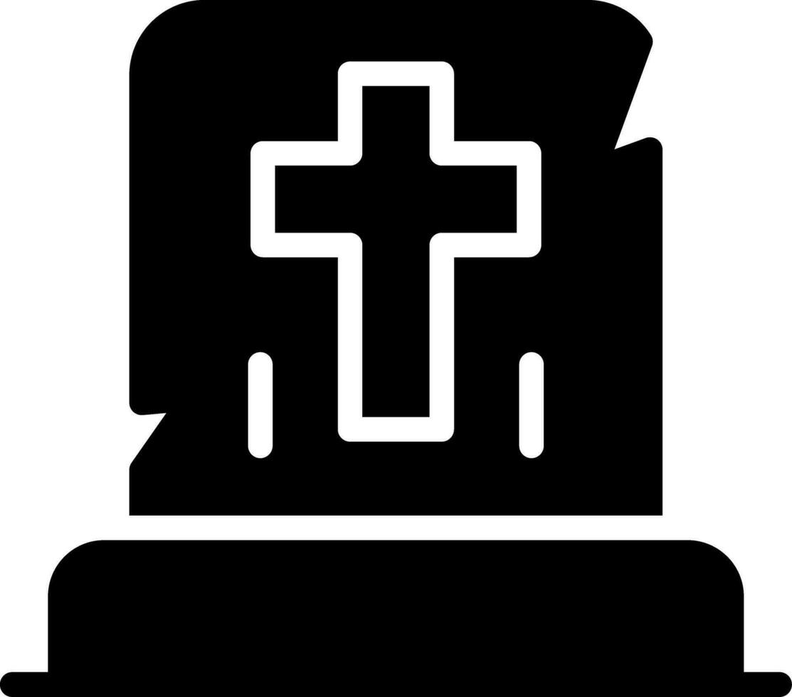 Gravestone Creative Icon Design vector