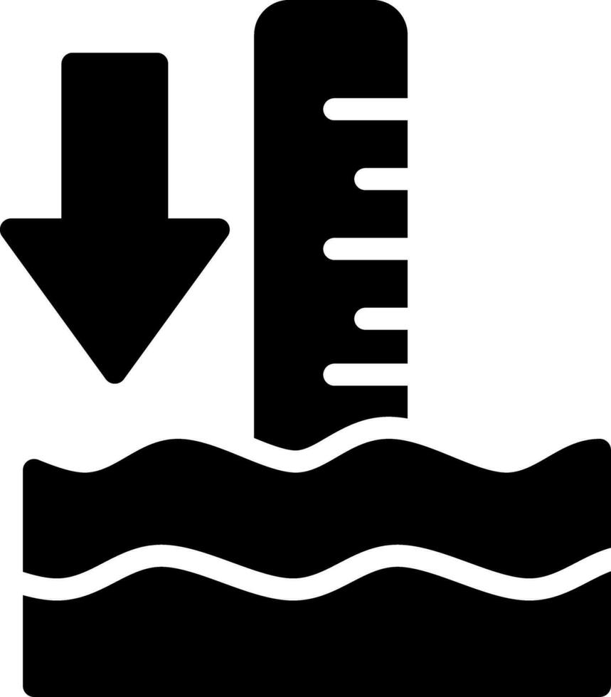 Low Tide Creative Icon Design vector