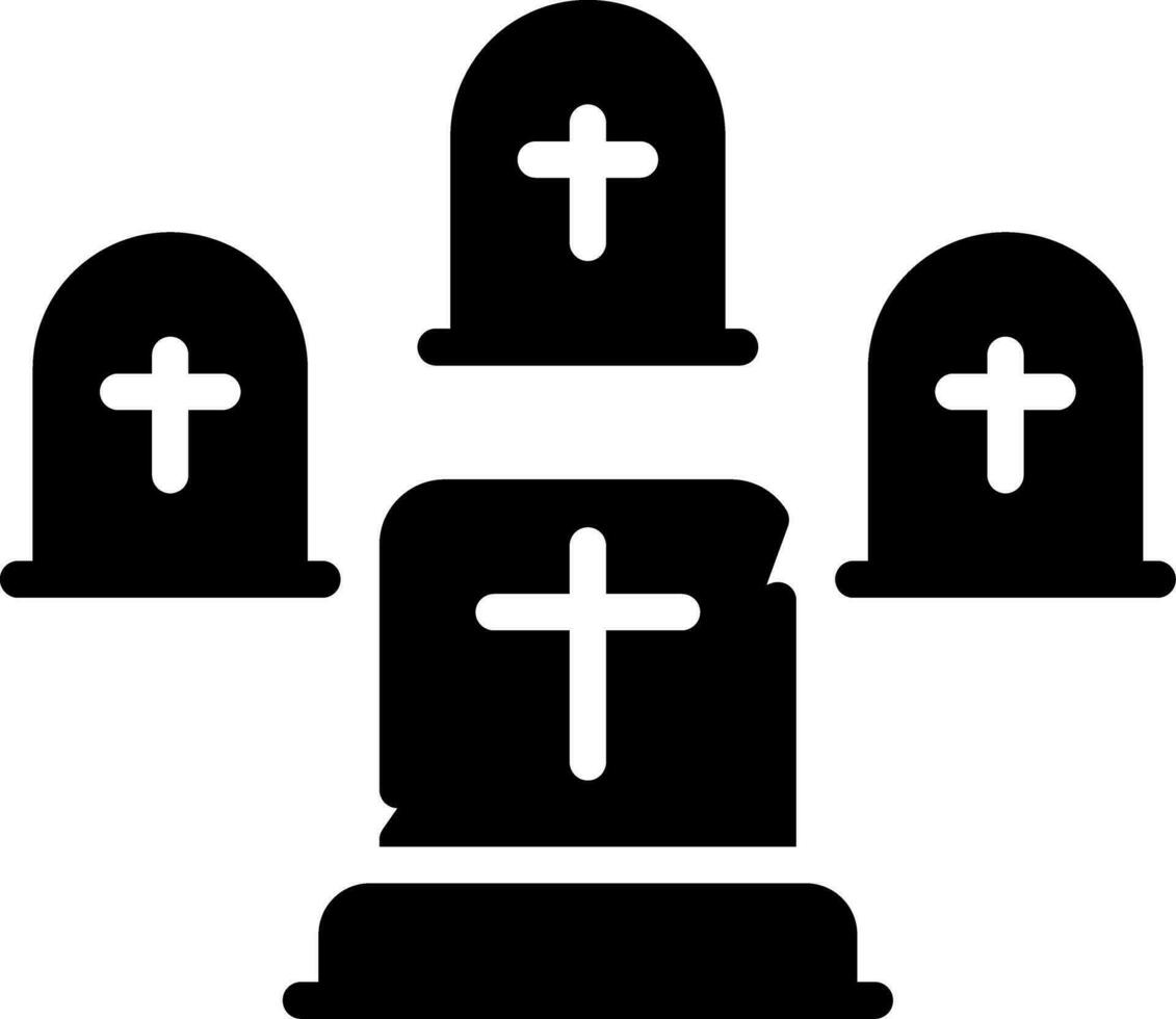 cementerio creativo icono diseño vector