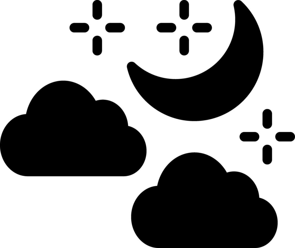 Night Creative Icon Design vector